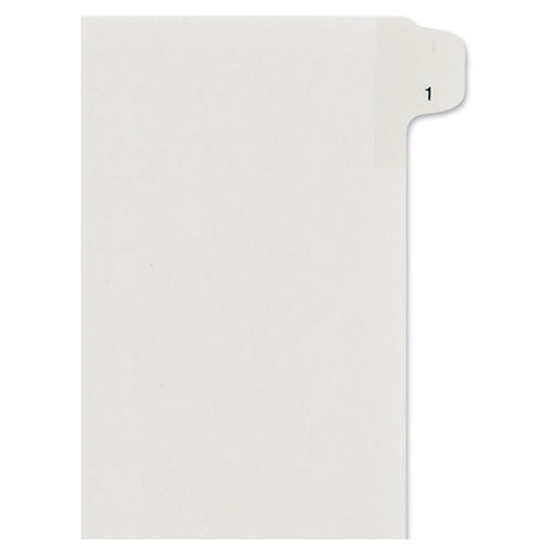 Avery Preprinted Legal Exhibit Side Tab Index Dividers, Allstate Style, 10-Tab, 1, 11 x 8.5, White, 25/Pack