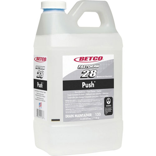 Betco Bioactive Solutions Push Cleaner - Liquid - 67.6 fl oz (2.1 quart) - New Green Scent - 4 / Carton - Milky White