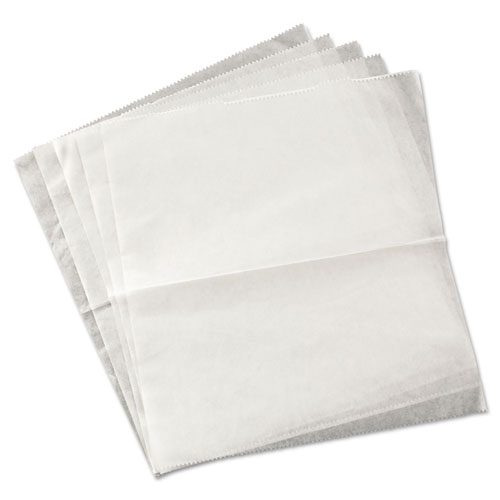 Bagcraft QF10 Interfolded Dry Wax Paper, 10 x 10 1/4, White, 500/Box, 12 Boxes/Carton