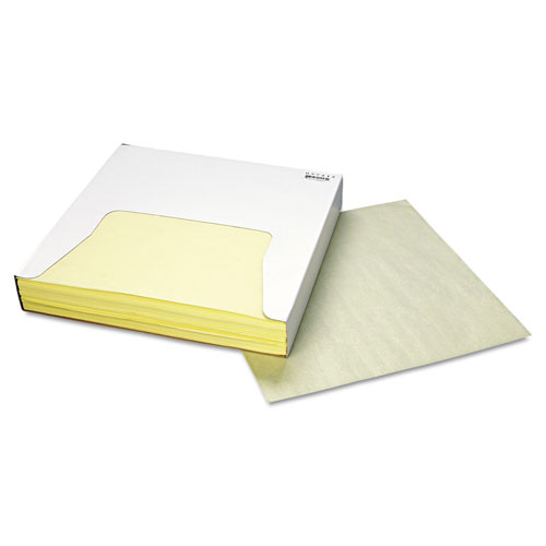 Bagcraft Grease-Resistant Paper Wraps and Liners, 12 x 12, Yellow, 1000/Box, 5 Boxes/Carton