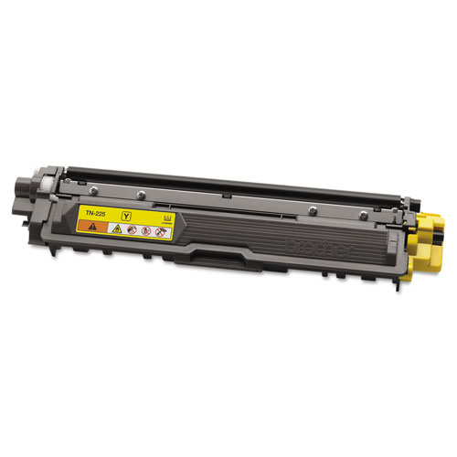 Brother TN225Y High-Yield Toner, 2200 Page-Yield, Yellow