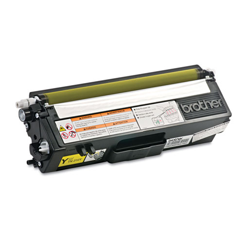 Brother TN310Y Toner, 1500 Page-Yield, Yellow