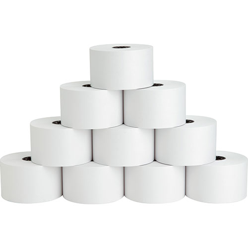 Business Source Paper Roll, Single Ply, Bond, 44MMX155', 10/PK, White
