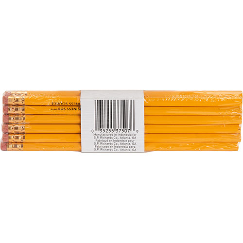 Business Source Woodcase Pencils, No. 2, Yellow