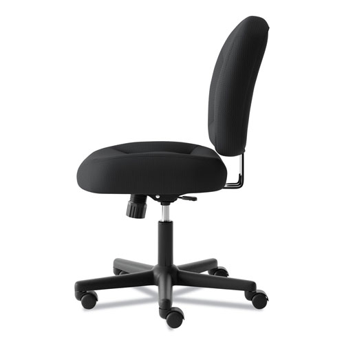 Basyx by Hon VL210 Low-Back Task Chair, Supports up to 250 lbs., Black Seat/Black Back, Black Base