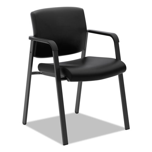 Basyx by Hon HVL605 Guest Chair, 23.5" x 24" x 35", Black Seat/Black Back, Black Base
