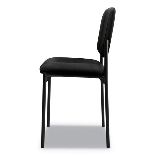Basyx by Hon VL606 Stacking Guest Chair without Arms, Black Seat/Black Back, Black Base