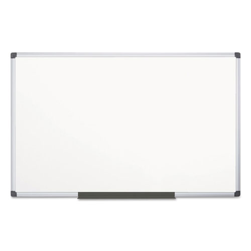 MasterVision™ Porcelain Value Dry Erase Board, 48 x 96, White, Aluminum Frame