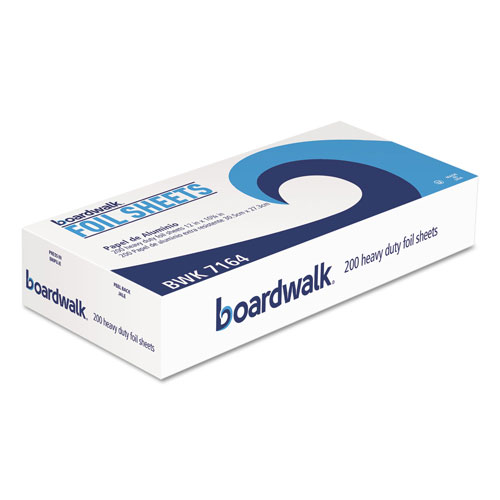 Boardwalk Heavy-Duty Aluminum Foil Pop-Up Sheets, 12