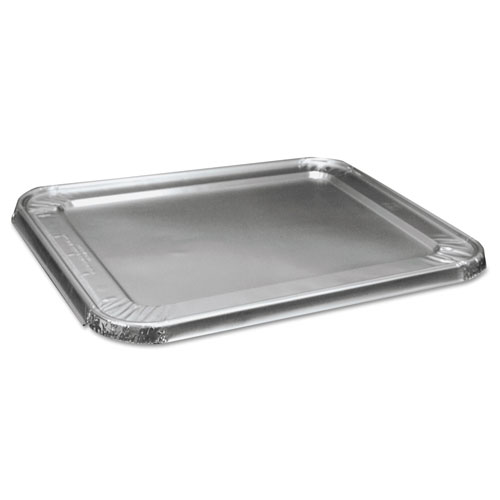 Boardwalk Half Size Aluminum Steam Table Pan Lid, Deep, 100/Carton