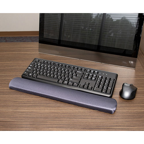 Compucessory 23716 Gray Gel Keyboard Wrist Rest Pad, 19" x 2 7/8" x 3/4"