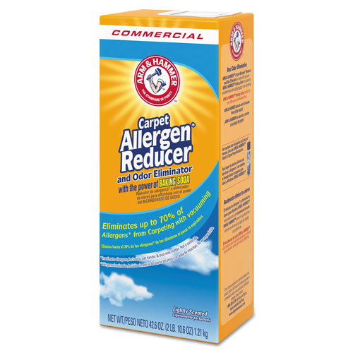 Arm & Hammer® Carpet and Room Allergen Reducer and Odor Eliminator, 42.6 oz Box, 9/Carton