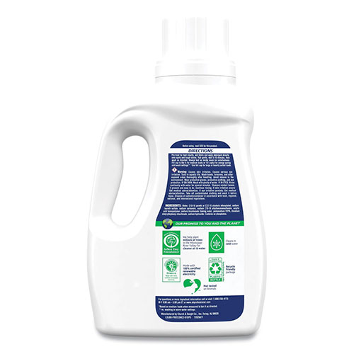 Arm & Hammer® HE Compatible Liquid Detergent, Unscented, 50 Loads, 50 oz Bottle, 8/Carton