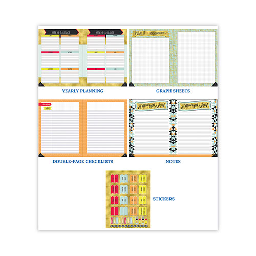 Carson Dellosa Teacher Planner, Weekly/Monthly, Two-Page Spread (Seven Classes), 11 x 8.5, Multicolor Cover, 2022-2023