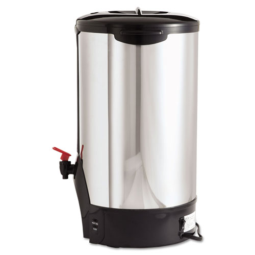 CoffeePro 100-Cup Percolating Urn, Stainless Steel