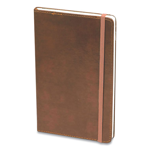 Markings® by C.R. Gibson Bonded Leather Journal, 1 Subject, Narrow Rule, Brown Cover, 8.25 x 5, 240 Sheets
