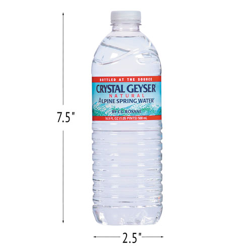 Crystal Geyser Alpine Spring Water, 16.9 oz Bottle, 35/Case