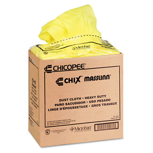 Chicopee Masslinn Dust Cloths, 24 x 24, Yellow, 50/Bag, 2 Bags/Carton