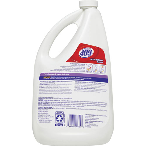 Formula 409 Multi-Surface Cleaner, Refill Bottle, Liquid, 64 fl oz (2 quart), Fresh Clean Scent, White