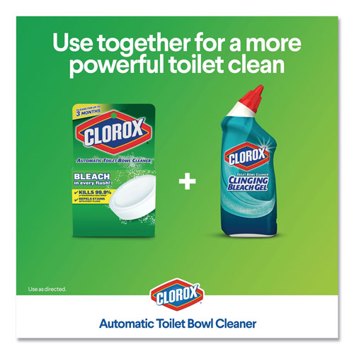 Clorox Automatic Toilet Bowl Cleaner, 3.5 oz Tablet, 2/Pack