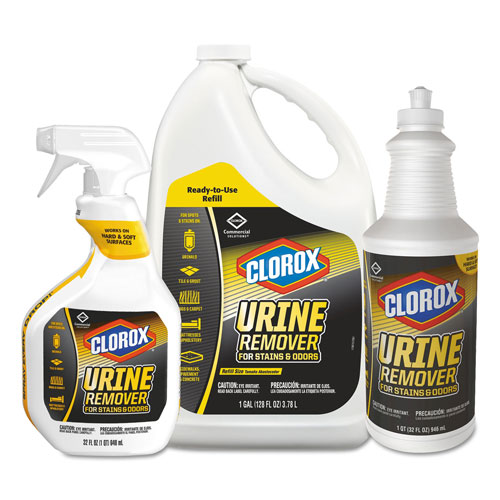 Clorox Urine Remover for Stains and Odors, 32 oz Pull top Bottle