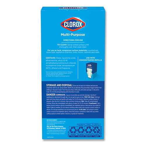 Clorox Clorox Multipurpose Degreaser Cleaner Refillable Starter Kit, Crisp Lemon Scent