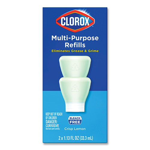 Clorox Clorox Multipurpose Degreaser Cleaner Refill Pods, Crisp Lemon Scent, 2 Pods/Box, 8 Boxes/Carton