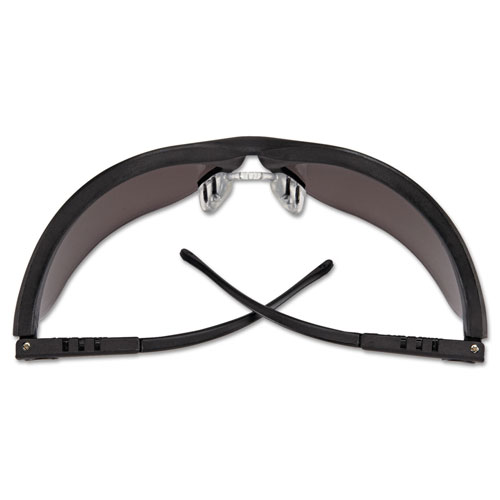 MCR Safety Klondike Safety Glasses, Matte Black Frame, Gray Lens
