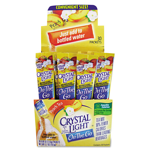 Crystal Light Flavored Drink Mix, Peach Tea, 30 .09oz. Packets/Box