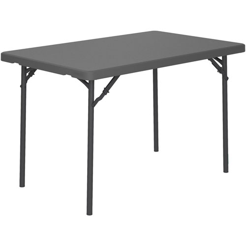 Dorel Zown Classic 48" Blow Mold Training Table - 48" Table Top Width x 30" Table Top Depth - 29.25" Height - Gray - High-density Polyethylene (HDPE), Resin
