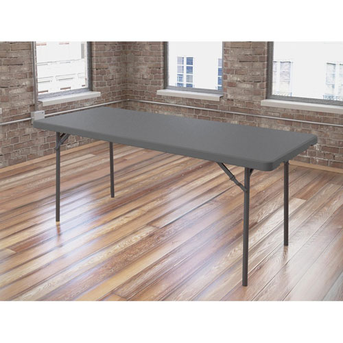 Dorel Zown Corner Blow Mold Large Folding Table, 72