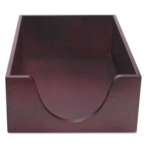 Carver Double-Deep Hardwood Stackable Desk Trays, 1 Section, Letter Size Files, 10.13