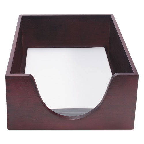 Carver Double-Deep Hardwood Stackable Desk Trays, 1 Section, Legal Size Files, 10.13