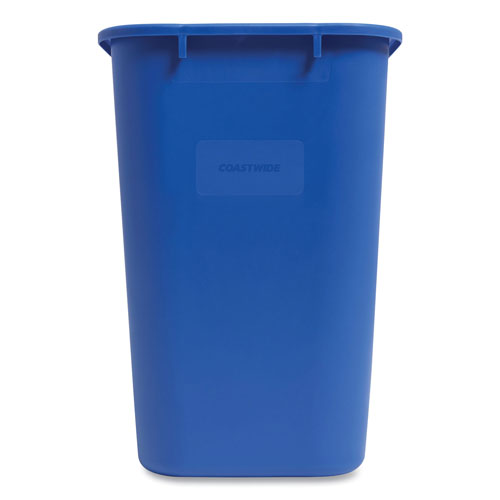 Coastwide Professional™ Open Top Indoor Recycling Container, Plastic, 7 gal, Blue