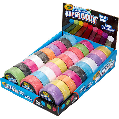 Crayola Outdoor Super Chalk - Assorted - 30 / Set