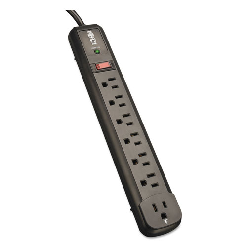 Tripp Lite Protect It! Surge Protector, 7 Outlets, 4 ft. Cord, 1080 Joules, Black