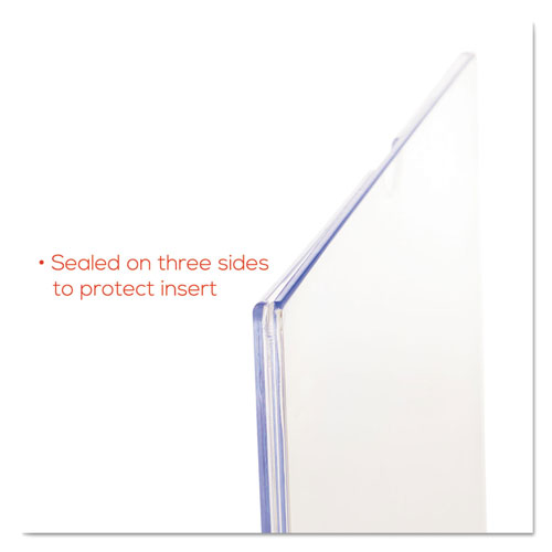 Deflecto Superior Image Cubicle Sign Holder, 8 1/2 x 11 Insert, Clear