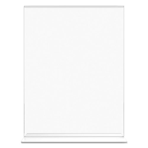 Deflecto Classic Image Double-Sided Sign Holder, 8 1/2 x 11 Insert, Clear