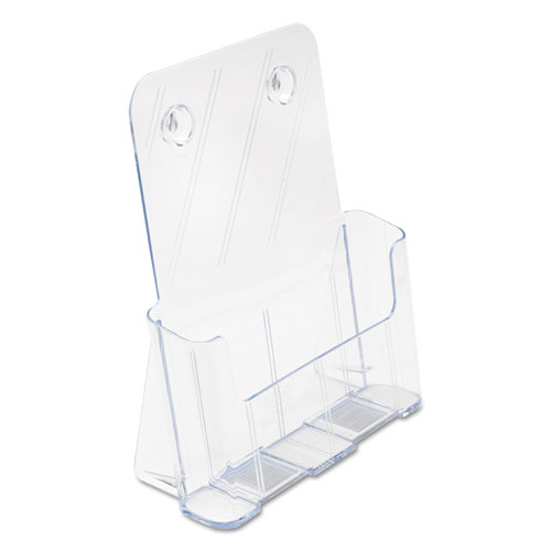 Deflecto DocuHolder for Countertop/Wall-Mount, Magazine, 9.25w x 3.75d x 10.75h, Clear