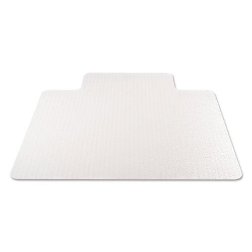Deflecto EconoMat Occasional Use Chair Mat, Low Pile Carpet, Flat, 36 x 48, Lipped, Clear