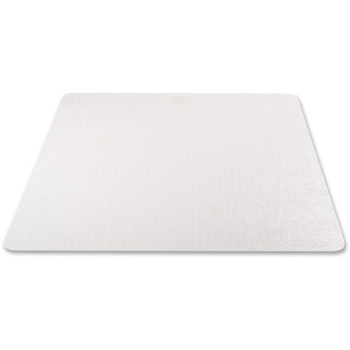 Deflecto EconoMat Occasional Use Chair Mat, Low Pile Carpet, Flat, 46 x 60, Rectangle, Clear