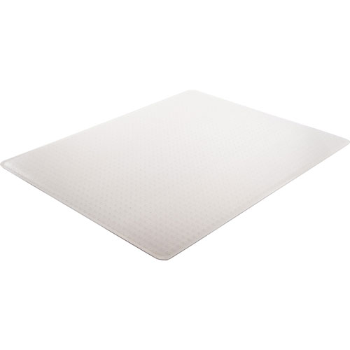Deflecto ExecuMat Vinyl Chair Mat for Highest Pile/Plush Padded Carpet, 60x60, No Lip
