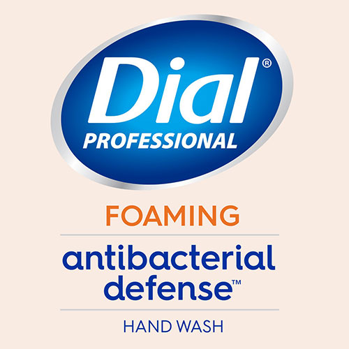 Dial Antibacterial Foaming Hand Wash, Plus Aloe, Original, 1 gal, 4/Carton