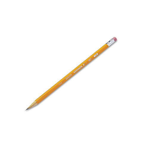 Dixon Oriole HB No. 2 Pencils, #2 Lead, Black Lead, Yellow Wood Barrel, 12/Dozen