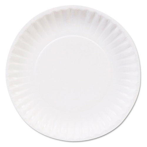 Dixie Clay Coated Paper Plates, 6", White, 100/Pack, 12 Packs/Carton