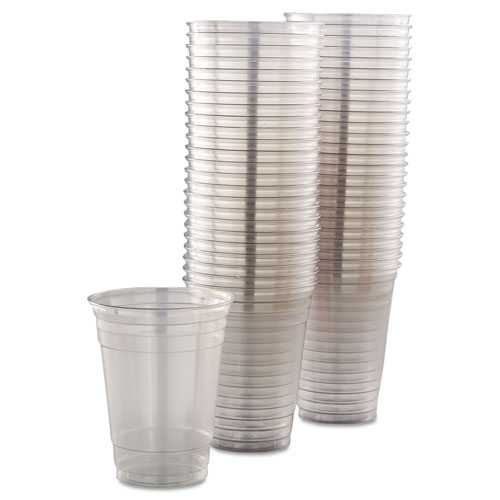 Solo Ultra Clear Cups, Squat, 16 oz, PET, 50/Bag, 1000/Carton