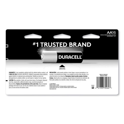 Duracell CopperTop Alkaline AA Batteries, 16/Pack