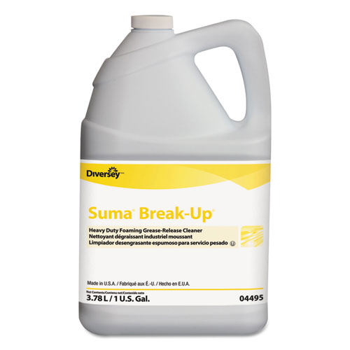 Suma® Break-Up Heavy-Duty Foaming Grease-Release Cleaner, 1 gal Bottle, 4/Carton