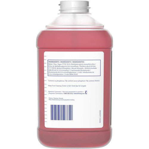 Diversey Floor Cleaner/Maintainer, Liquid, 32 fl oz (1 quart), Sweet Scent, 6/Carton, Red