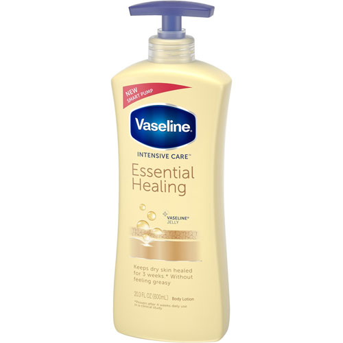 Vaseline® Intensive Care Lotion, Lotion, 20.30 fl oz, For Dry Skin, Applicable on Body, Moisturising, Absorbs Quickly, Non-greasy, 4/Carton